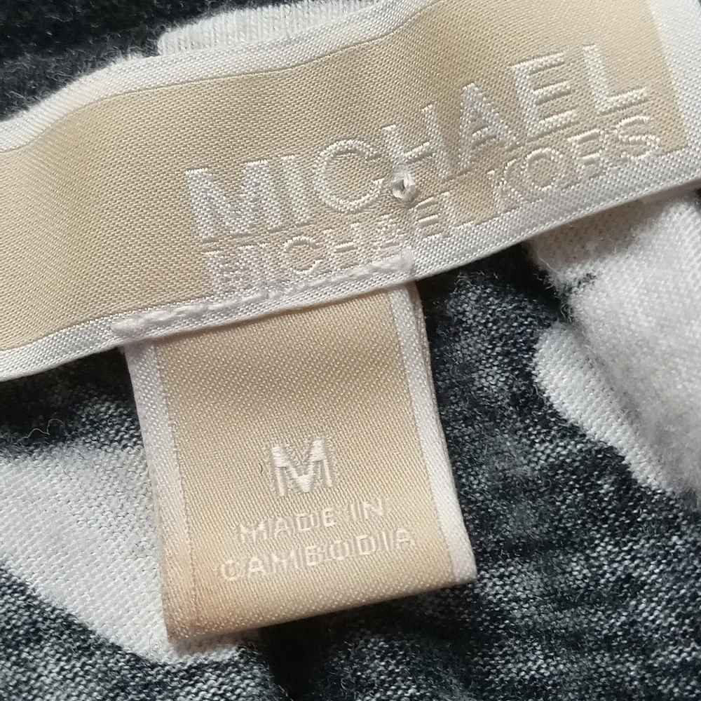 Heart Novelty Print MICHAEL Michael Kors knit top 3/4 Sleeve